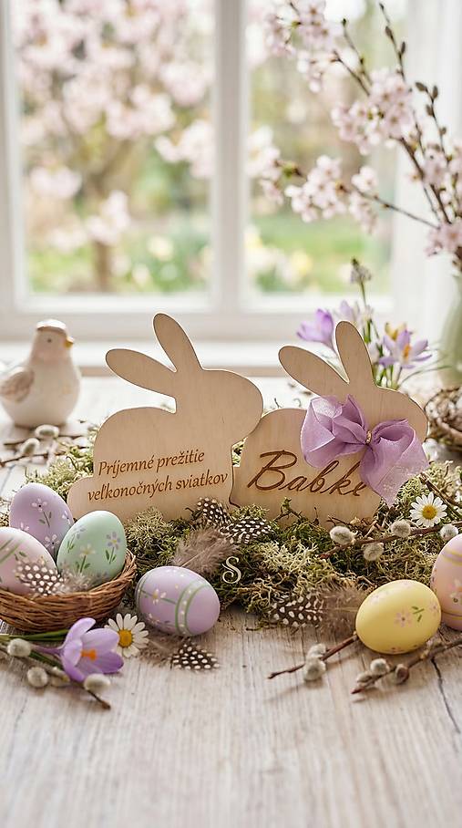 Dekorácie - Veľkonočný Zajko - 18227402_