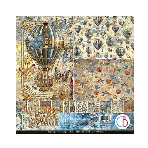 Papier - Ciao Bella Esprit de Voyage scrapbook papier 12x12 - 18229322_