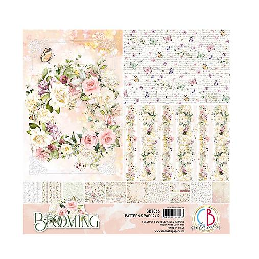 Papier - Ciao Bella Blooming scrapbook papier 12x12 - 18229643_