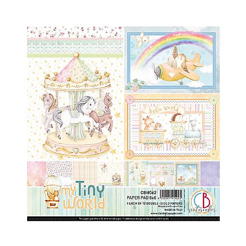 Papier - Ciao Bella My Tiny World scrapbook papier 8x8 - 18229697_