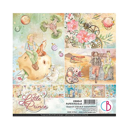 Papier - Ciao Bella scrapbook papier 8x8 The Little Prince - 18229827_