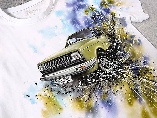 Pánske oblečenie - Fiat 127c veterán - 18230014_