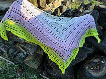 Šatky - Háčkovaná šatka jarná - 18228271_