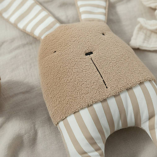 Zajačik Topi - mäkučký handmade kamarát (Hnedý)