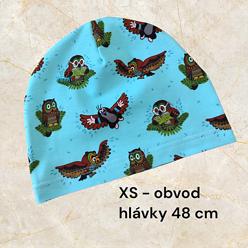 Detské čiapky - Detská jarná čiapka / obvod 48cm - 18228811_