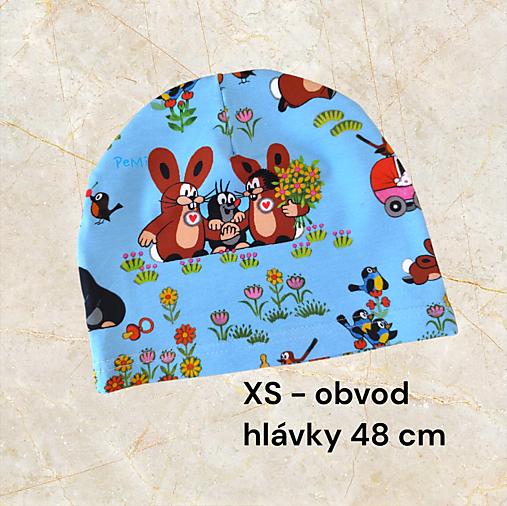 Detské čiapky - Detská jarná čiapka / obvod 48cm - 18228826_