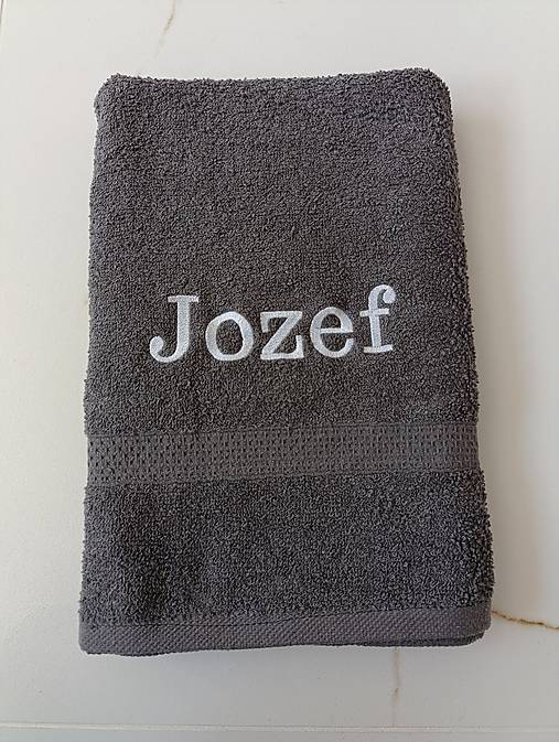Úžitkový textil - Osuška s vyšívaným menom - 18229275_