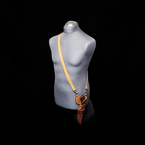 Kožený popruh na zavesenie púzdra s nožom.