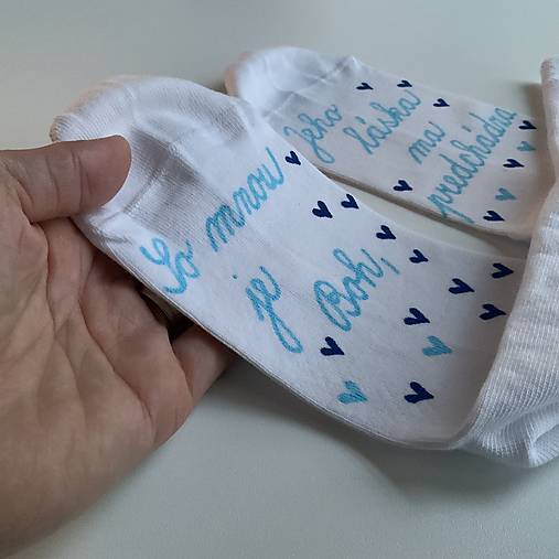 Motivačné maľované ponožky s nápisom: