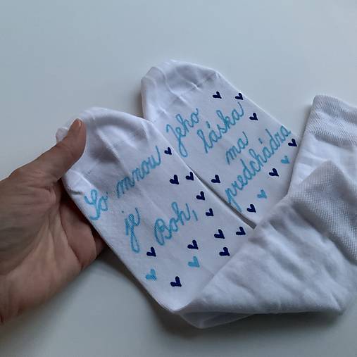 Motivačné maľované ponožky s nápisom: