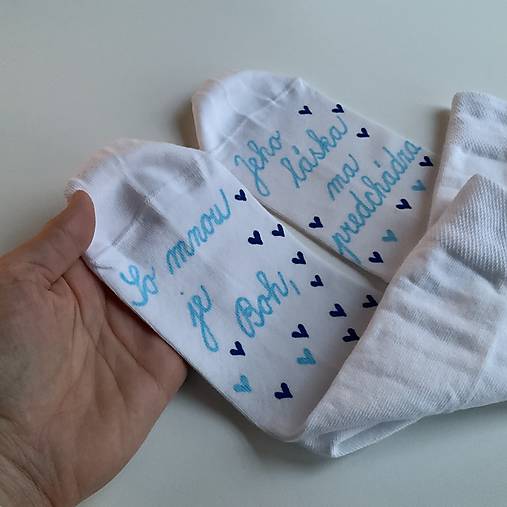 Motivačné maľované ponožky s nápisom: