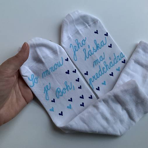 Motivačné maľované ponožky s nápisom: