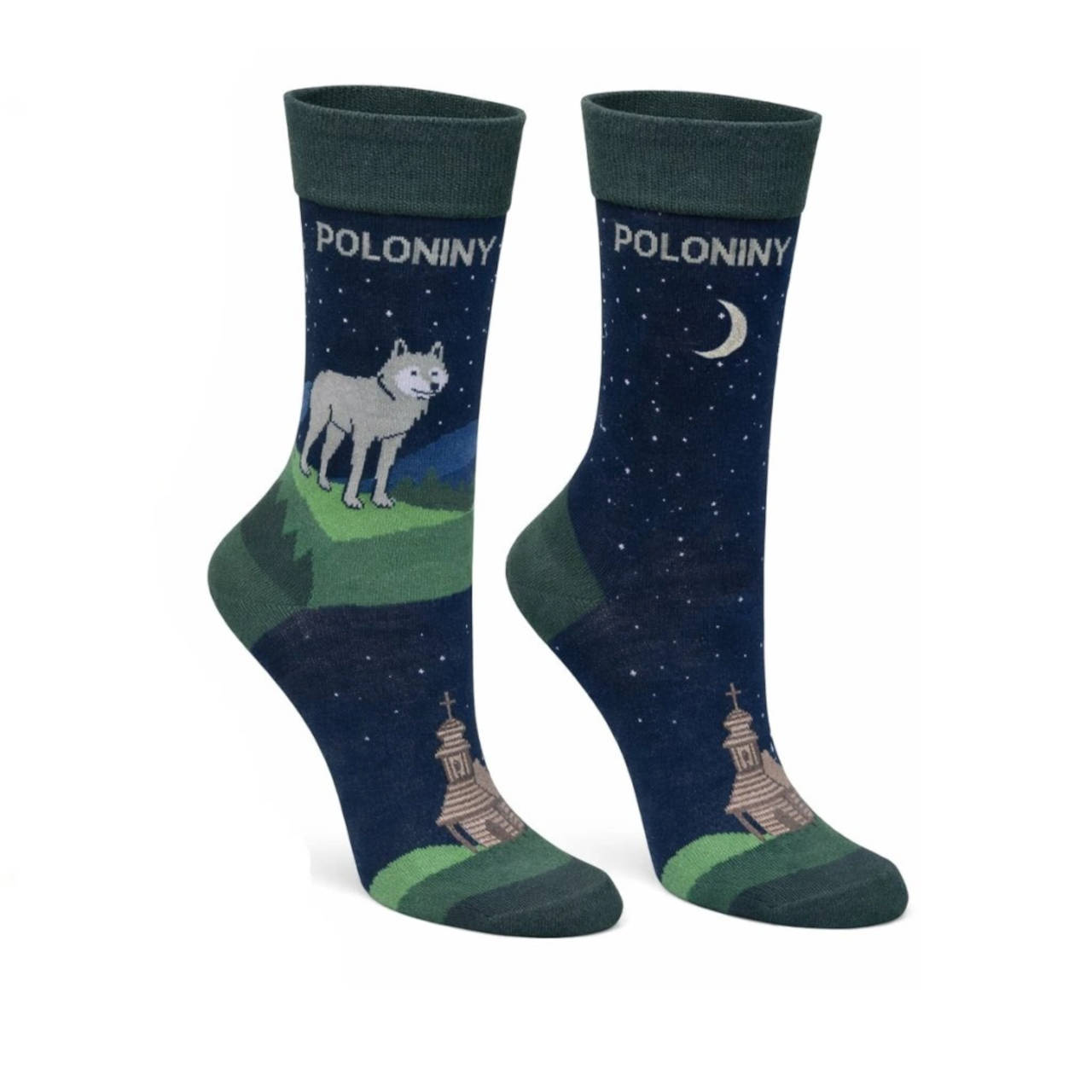 Ponožky Poloniny II - vlk