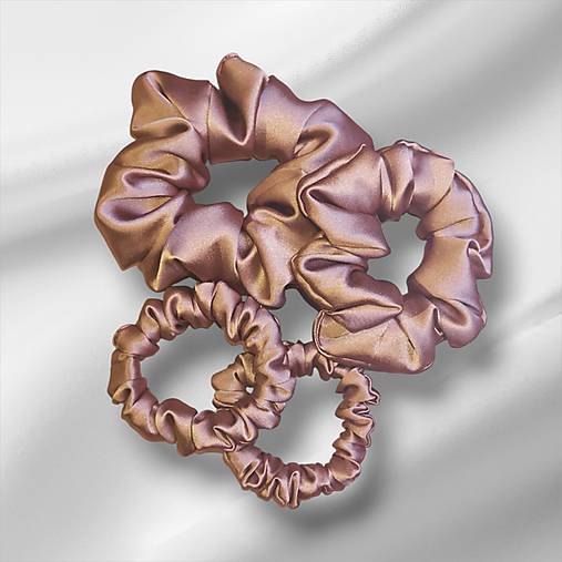 4-dielna sada gumičiek z pravého hodvábu SilkByAG