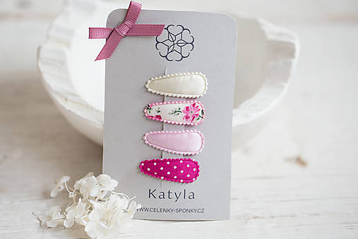 Detské doplnky - Sponky do vlasů v barevně laděném setu - 18230021_