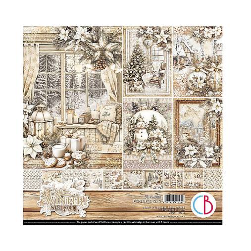 Papier - Ciao Bella  Winter season scrapbook papier 12x12 - 18231442_
