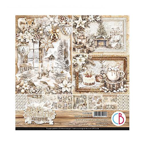 Papier - Ciao Bella Winter season scrapbook papier 8x8 - 18231454_
