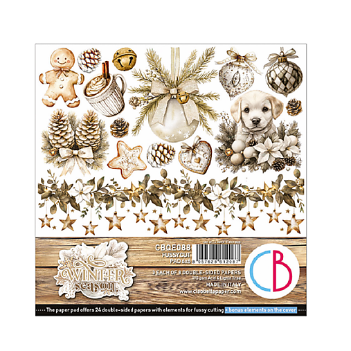 Papier - Ciao Bella Winter season scrapbook papier 6x6 - 18231511_