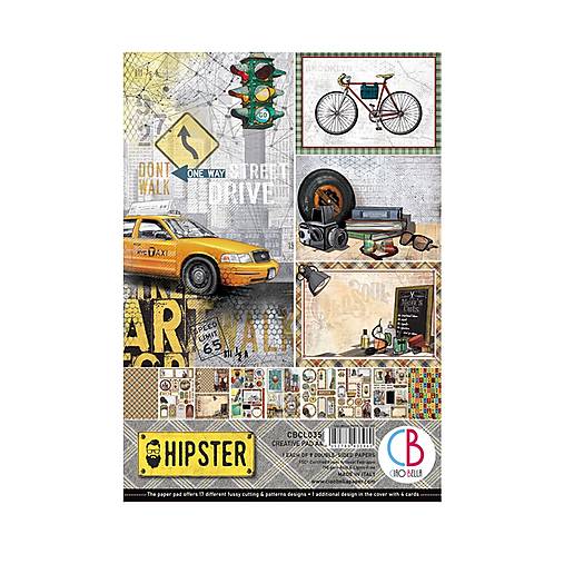 Papier - Ciao Bella scrapbook papier  A4 Hipster. - 18232161_