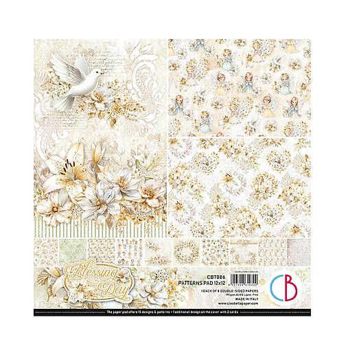 Papier - Ciao Bella Blessing Day scrapbook papier 12x12 - 18232177_
