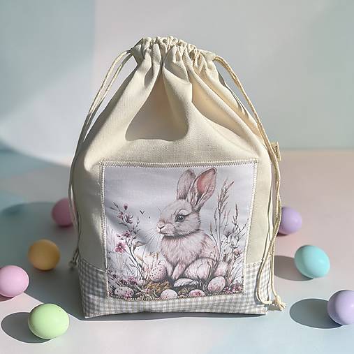 Úžitkový textil - Velikonoční pytlíček II. - 18231381_