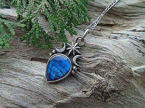 Strieborný prívesok Ag925 Stardust - Labradorit