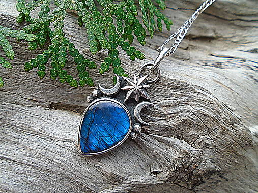 Strieborný prívesok Ag925 Stardust - Labradorit