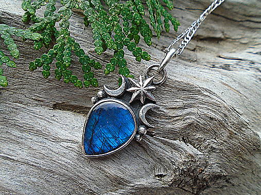 Strieborný prívesok Ag925 Stardust - Labradorit