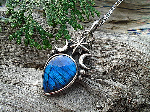 Strieborný prívesok Ag925 Stardust - Labradorit