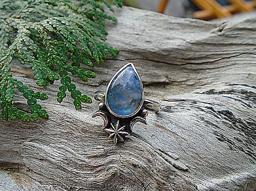 Strieborny prsteň Ag925 Stardust - Mesačný kameň