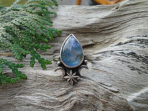 Strieborny prsteň Ag925 Stardust - Mesačný kameň