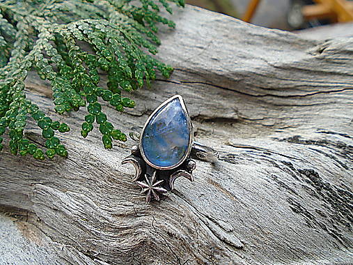 Strieborny prsteň Ag925 Stardust - Mesačný kameň