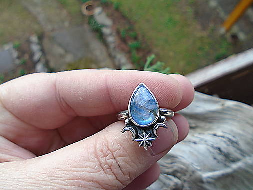 Strieborny prsteň Ag925 Stardust - Mesačný kameň