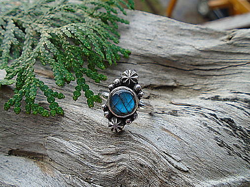 Strieborny prsteň Ag925 Stardust - Labradorit