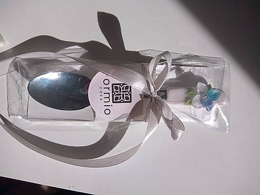 Originálny darček pre pani učiteľku, vtáčik – ručne zdobená lyžička ku Dňu učiteľov