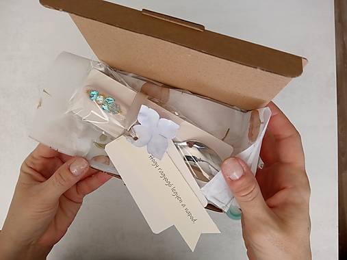 Originálny darček pre pani učiteľku, jabĺčko – ručne zdobená lyžička ku Dňu učiteľov