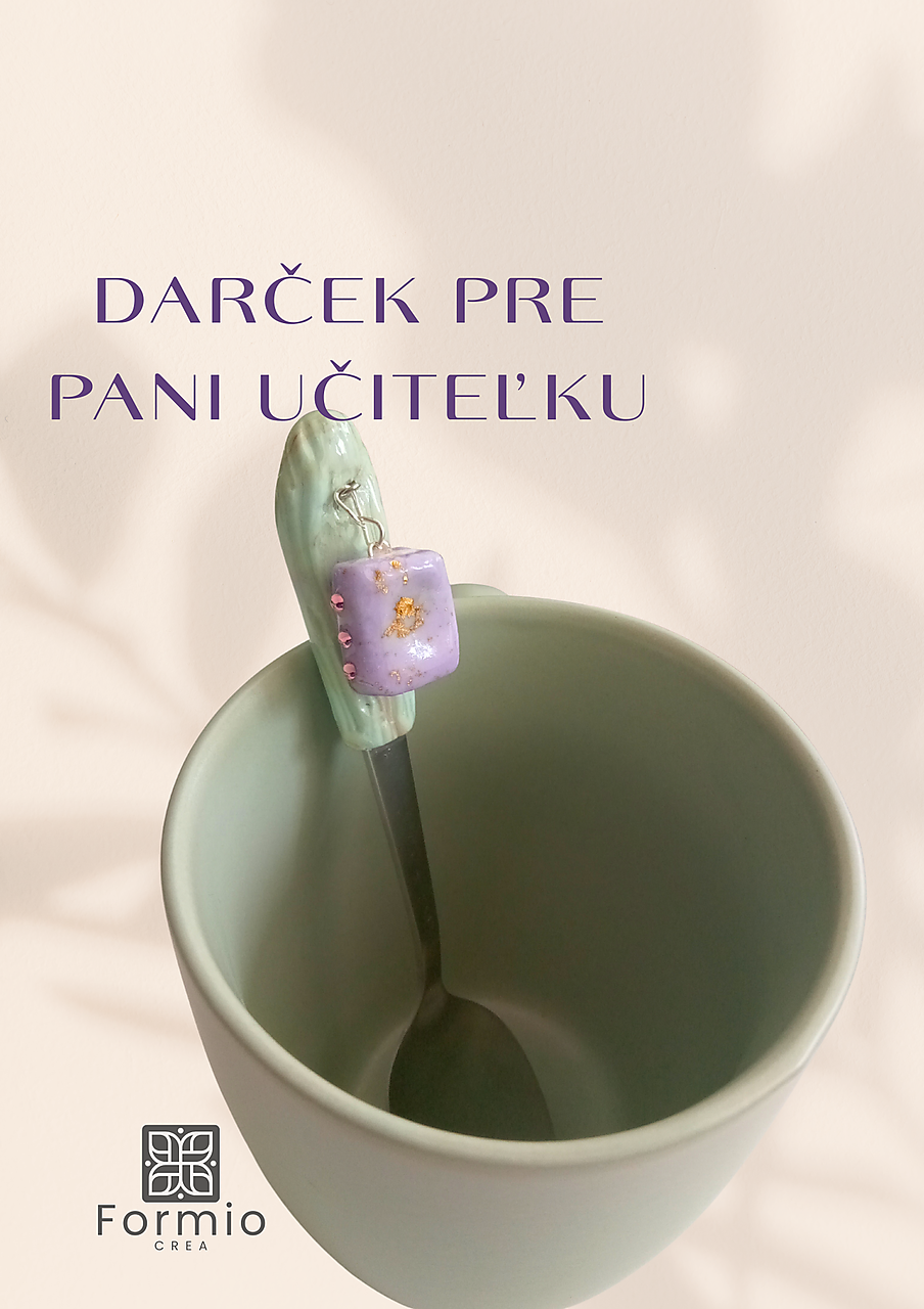 Originálny darček pre pani učiteľku, kniha – ručne zdobená lyžička ku Dňu učiteľov