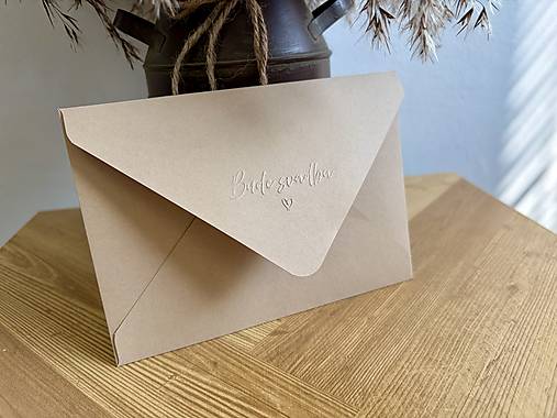 Matná obálka Cereal s embosovaním