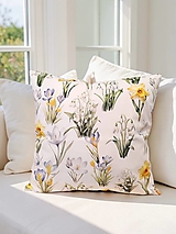 Úžitkový textil - Obliečka na vankúš Jar, 40x40cm - 18230986_