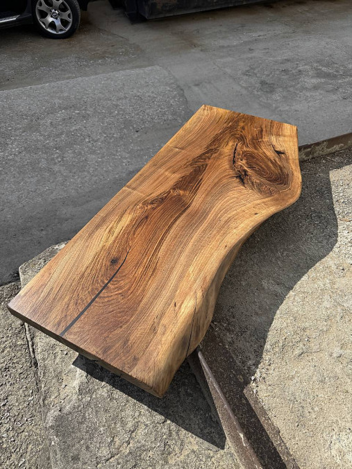 Nábytok - Orechová doska pod umývadlo - 18231114_