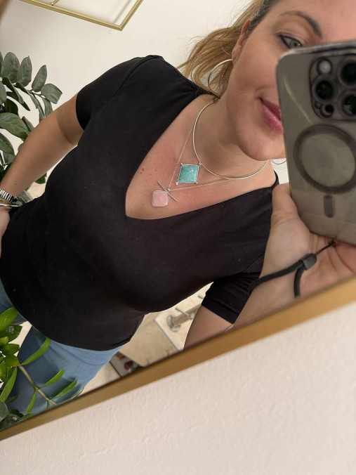 Strieborný 925/1000 prívesok s amazonitom