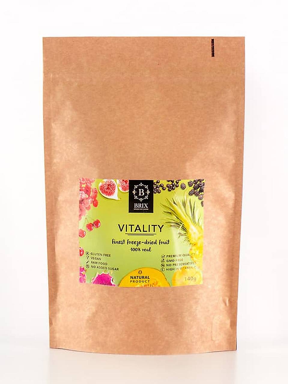 Vitalita - 8 druhov mrazom sušeného ovocia + arónia (140 g)