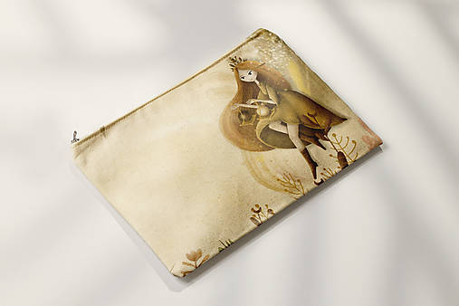 Taštičky - Peračník / puzdro / kozmetická taštička s autorskou ilustráciou (Víla Julka Prajulka) - 18230868_