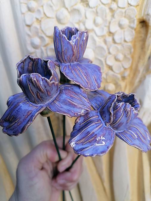 Dekorácie - Iris fialový - 18230844_