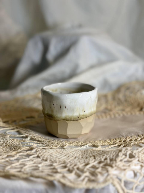 Espresso hrnček Raw Gem Sand Drip