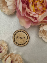 Úložné priestory & Organizácia - Drevené menovky  (Dizajn č.4) - 18230084_