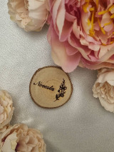 Úložné priestory & Organizácia - Drevené menovky  (Dizajn č.5) - 18230085_