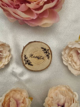 Úložné priestory & Organizácia - Drevené menovky  (Dizajn č.6) - 18230086_