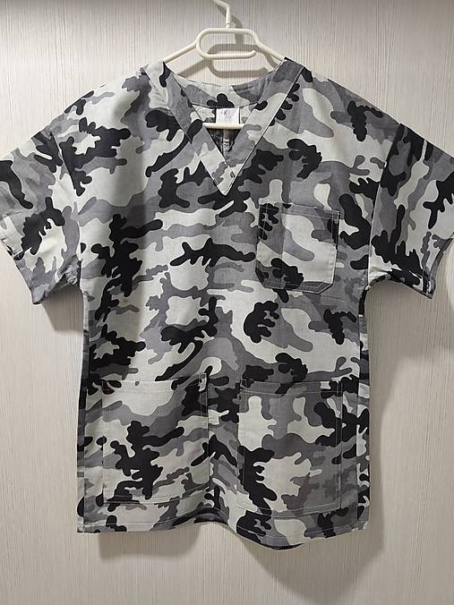 Blúzky a košele - Zdravotnícka blúzka maskačová - 18232697_