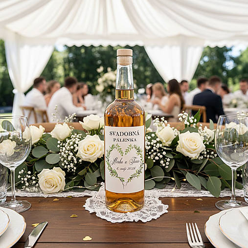 Etiketa na Svadobnú pálenku